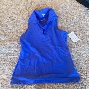Women’s Tzu Tzy Sport Quinn Top in Periwinkle, Size Small, NWT